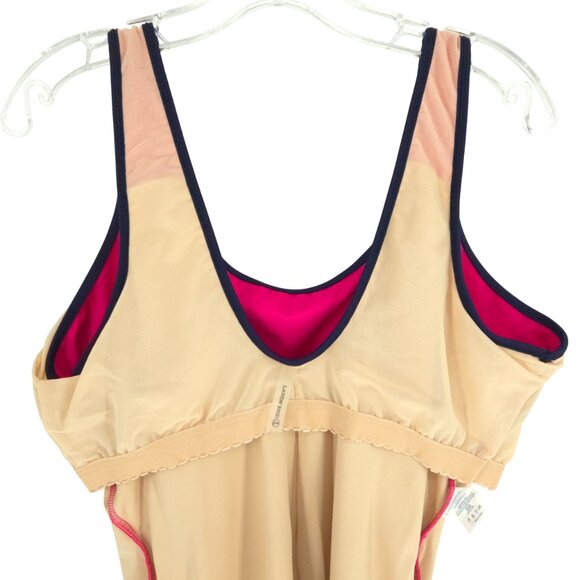Lands' End Swim suit Pink One Piece Summer Vacation Pool Party Ocean Modest 22W - Picture 14 of 16